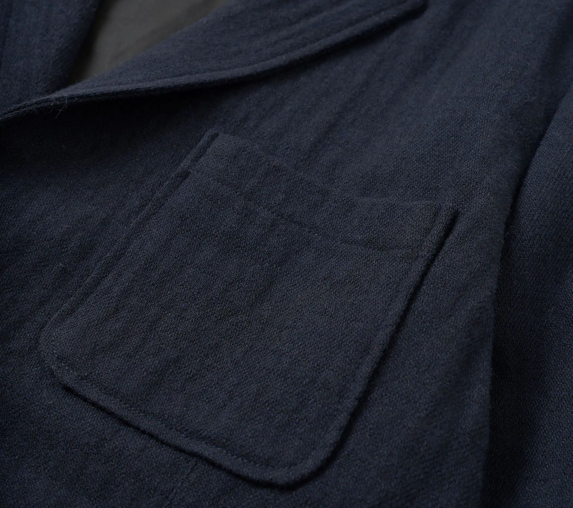 Two Button Jacket Robin Wool Mix Dark Navy
