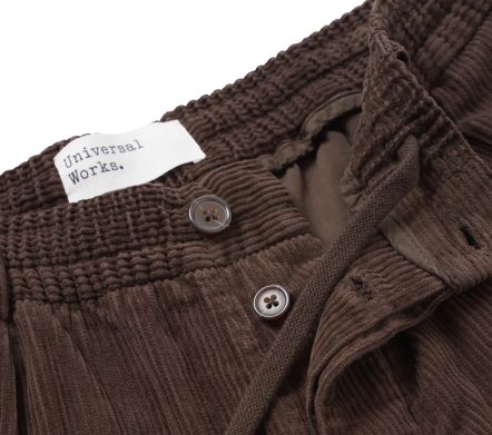 Image #2 of Pleated Track Pant Cord Cacao