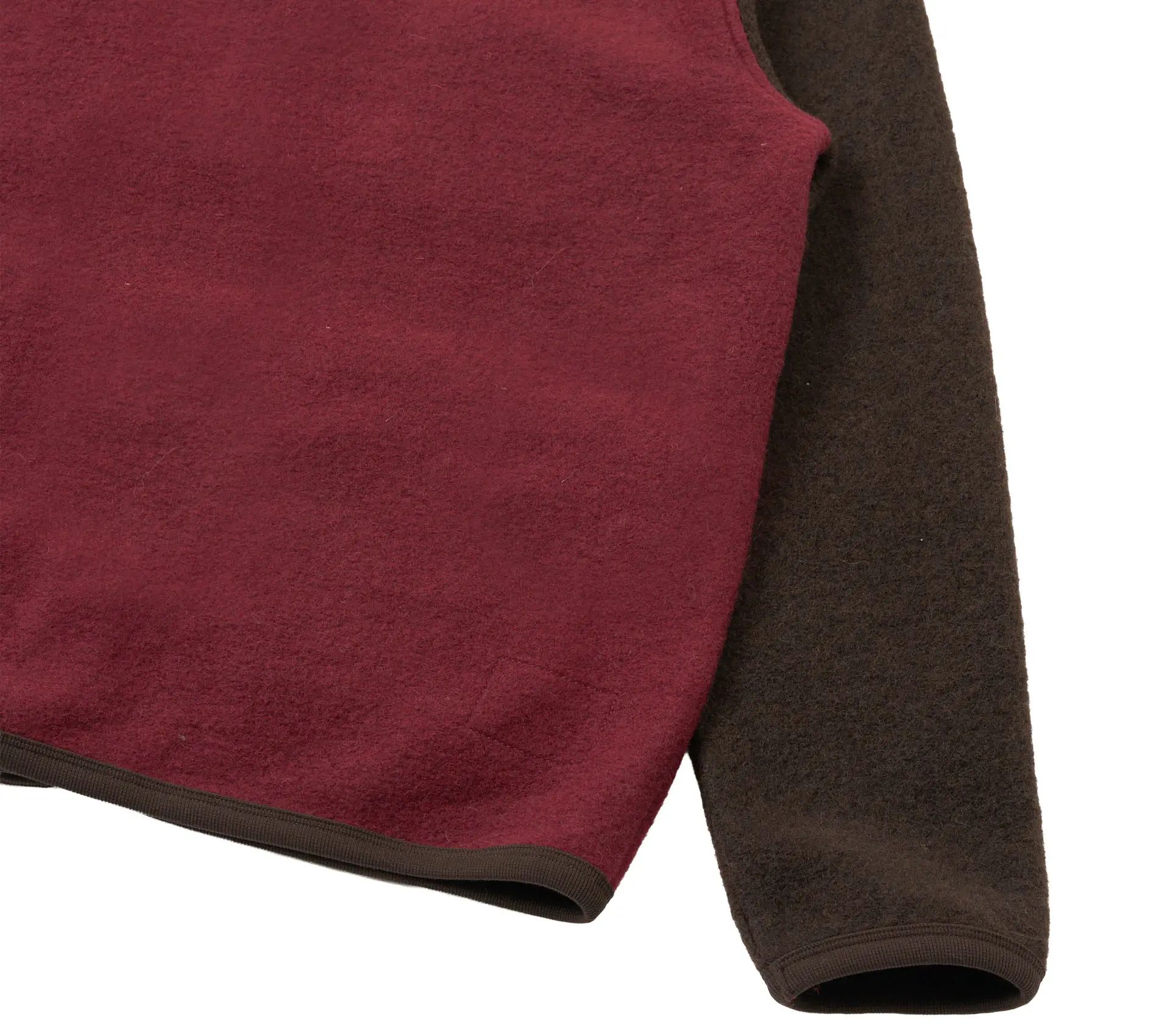 Cardigan Wool Fleece Berry / Brown