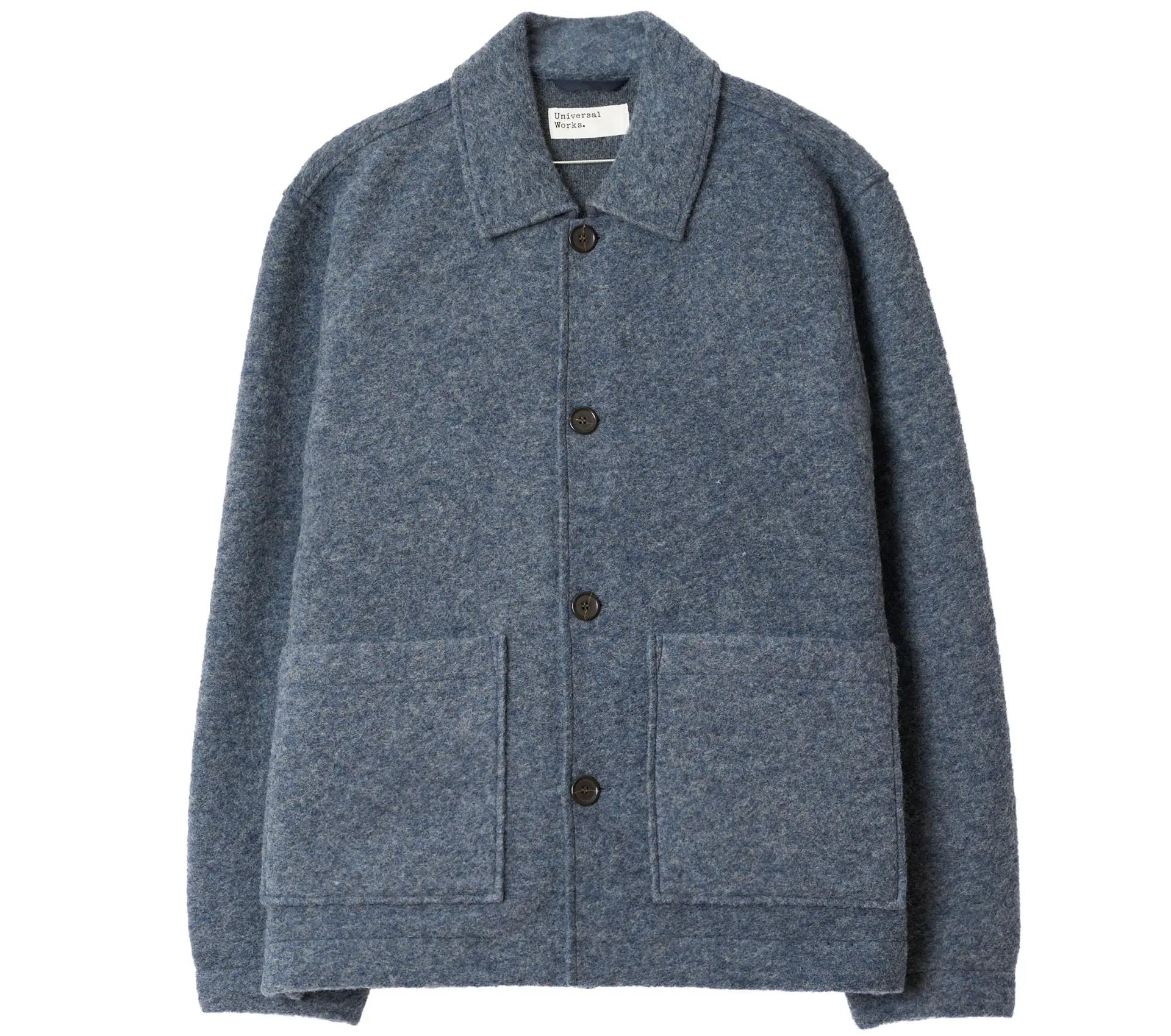Rams Jacket Wool Fleece Slate Blue