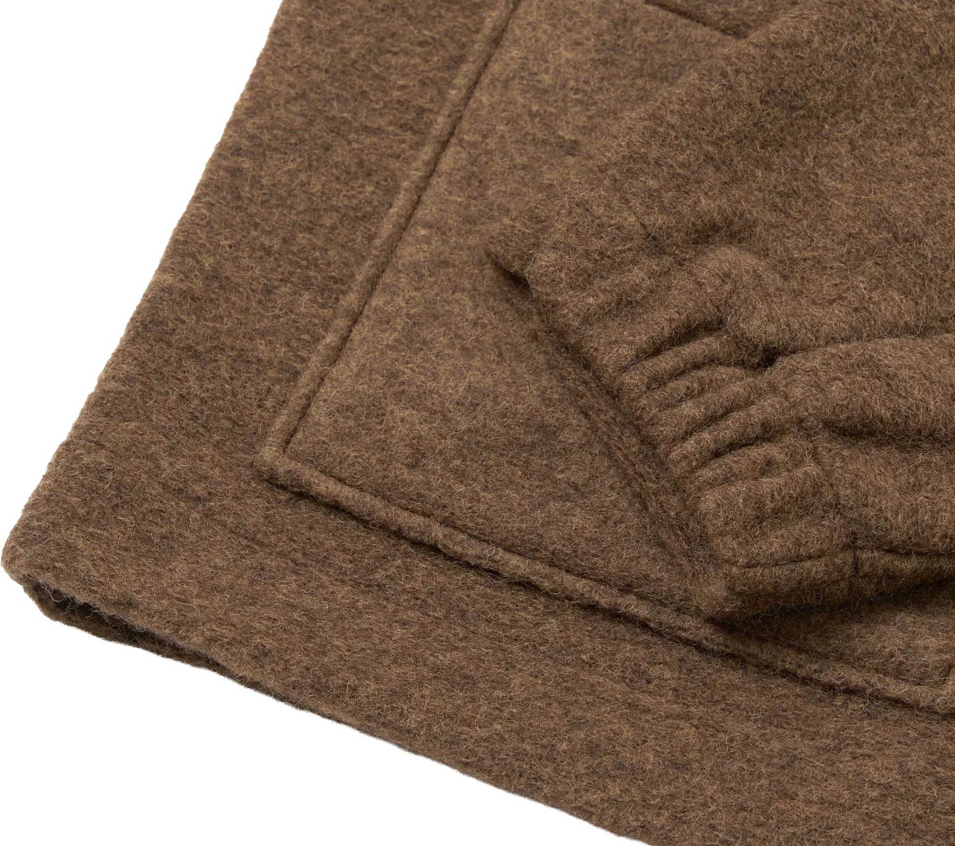 Rams Jacket Wool Fleece Brown Marl