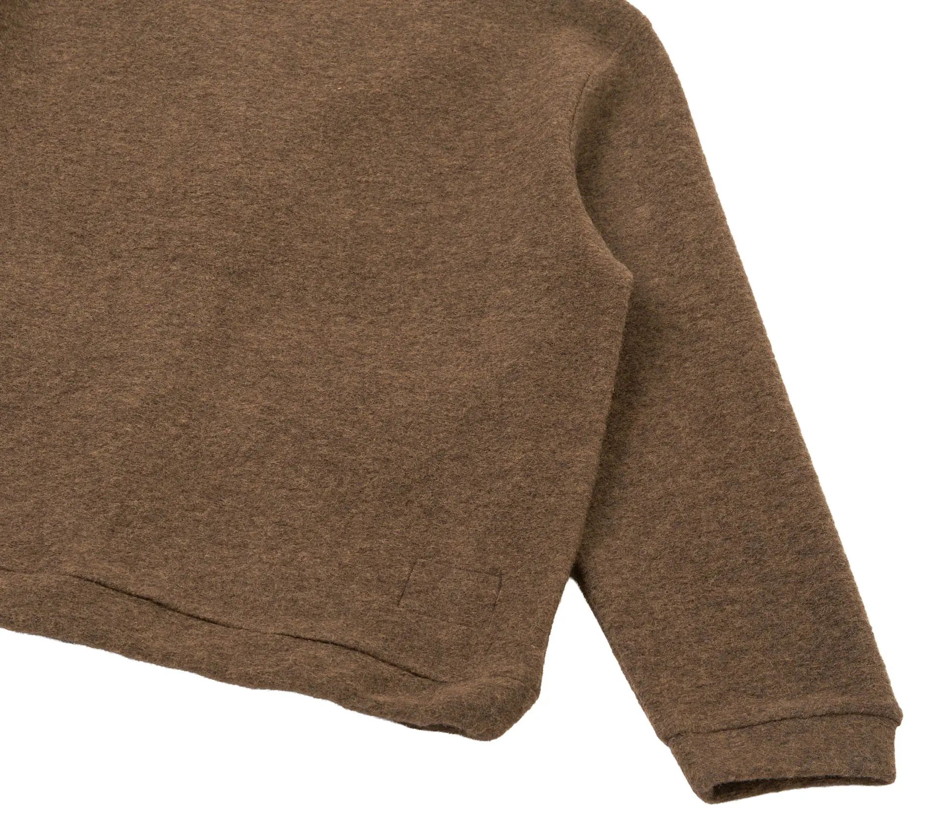 Advance Cardigan Wool Fleece Brown Marl