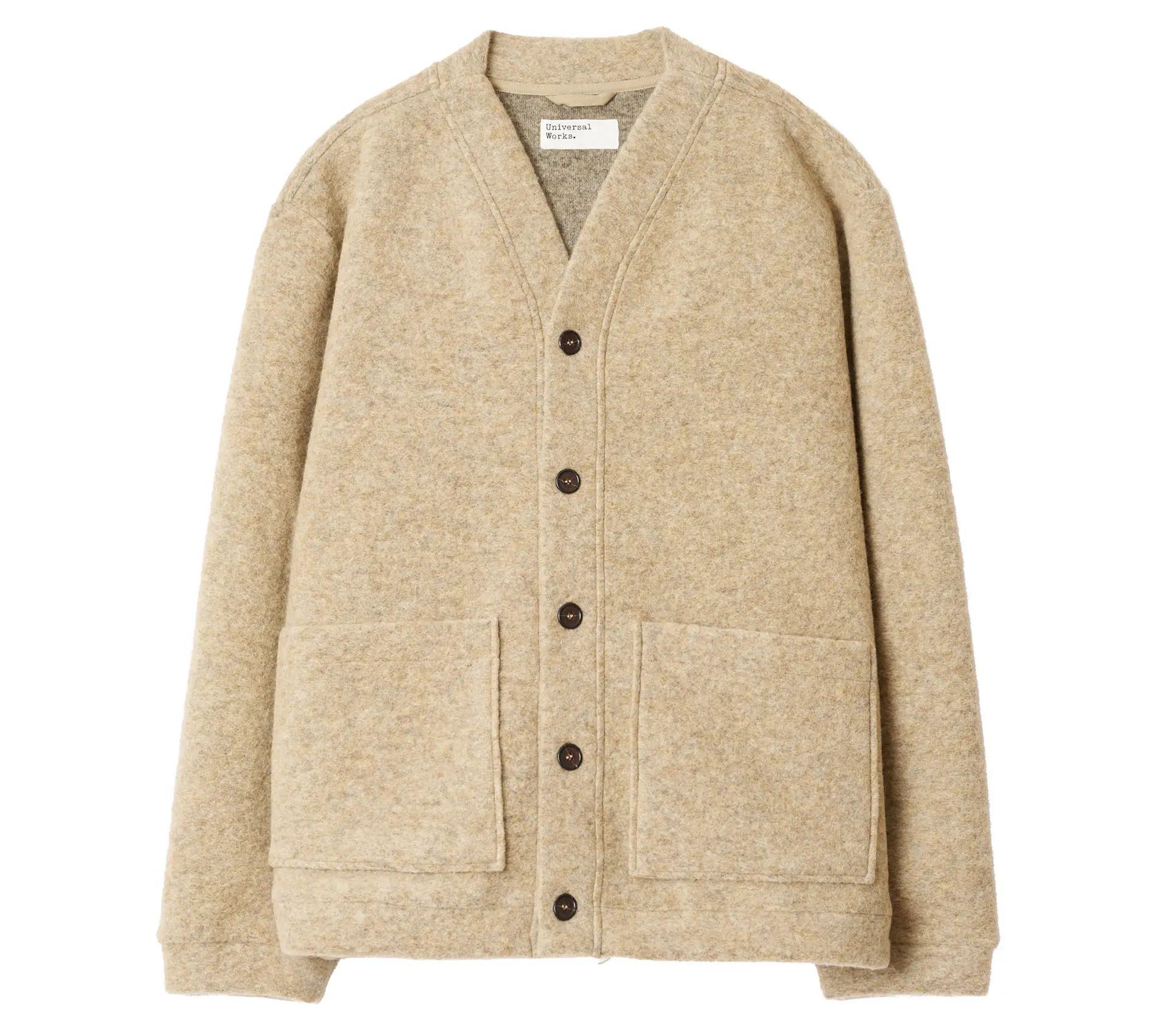 Advance Cardigan Wool Fleece Fawn