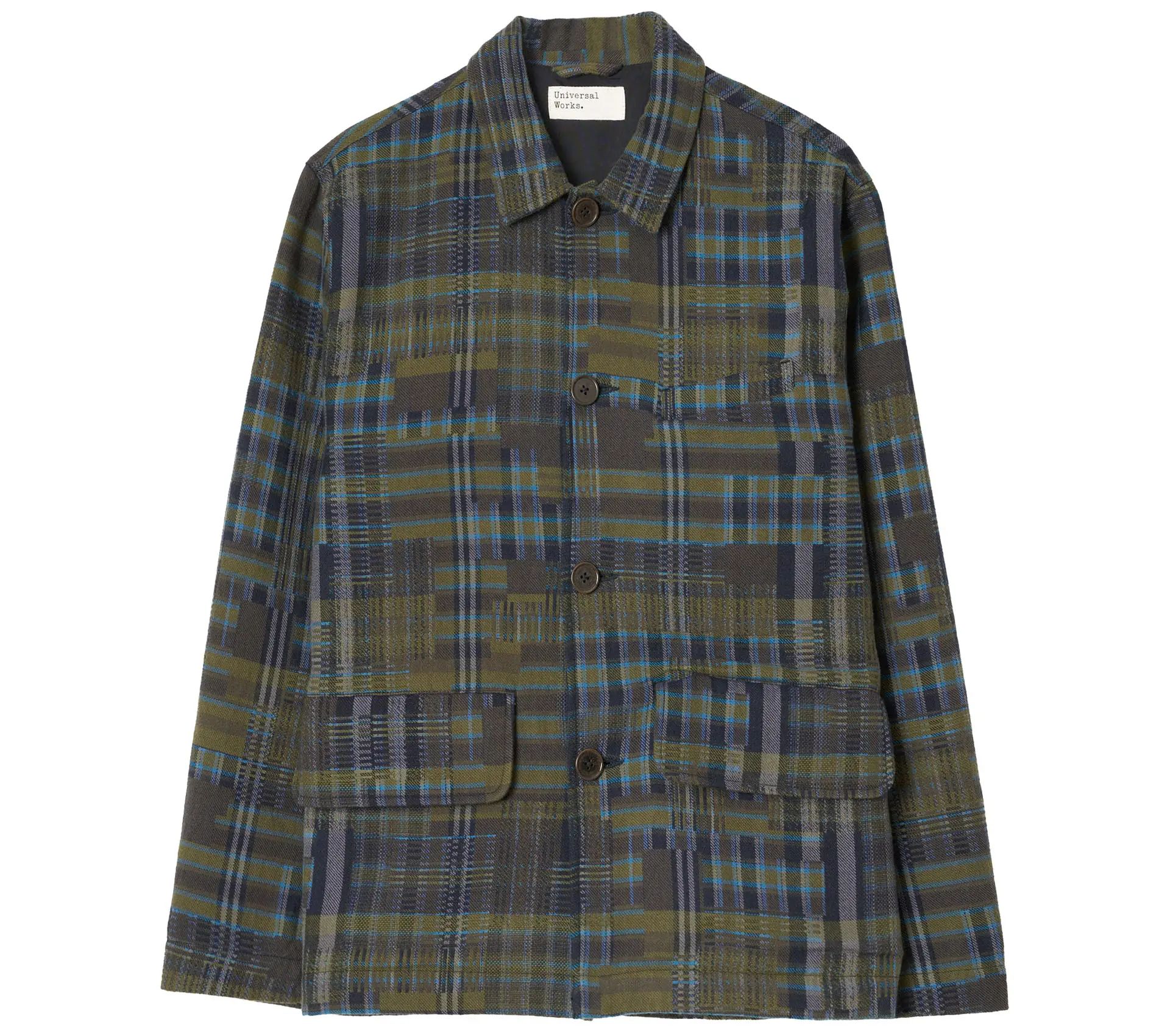 Franck Jacket Shadows Check Olive