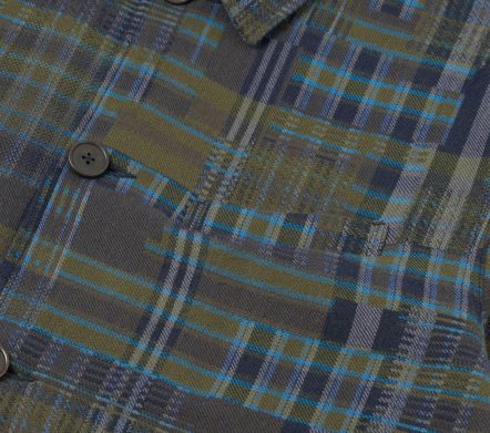 Image #2 of Franck Jacket Shadows Check Olive
