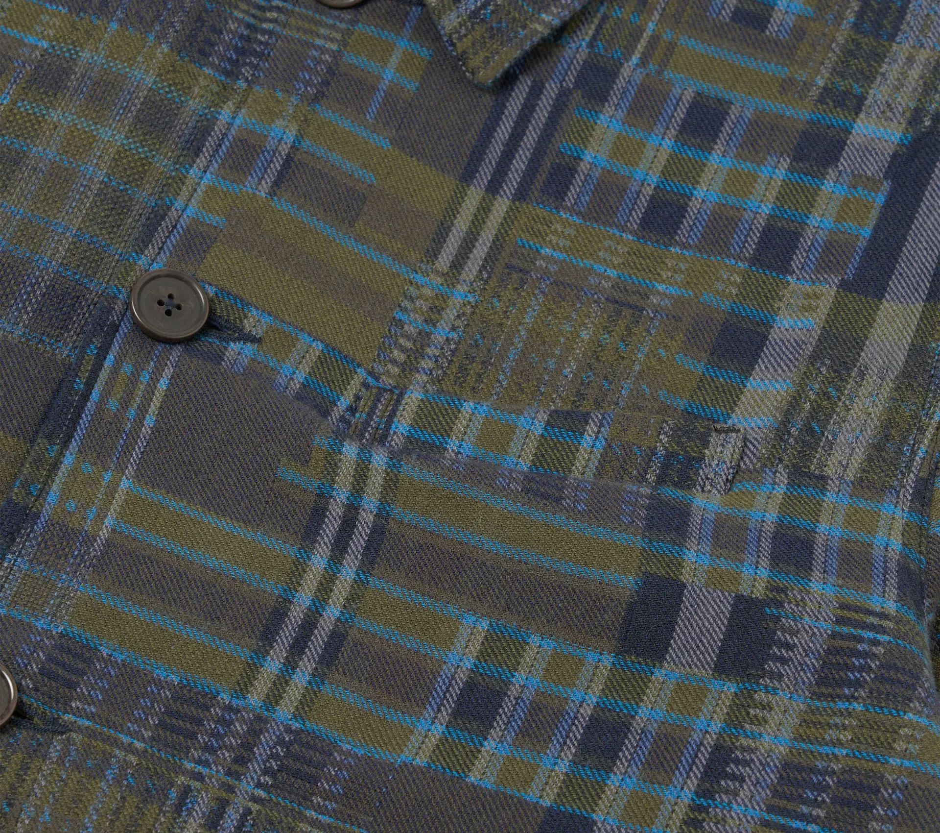 Franck Jacket Shadows Check Olive