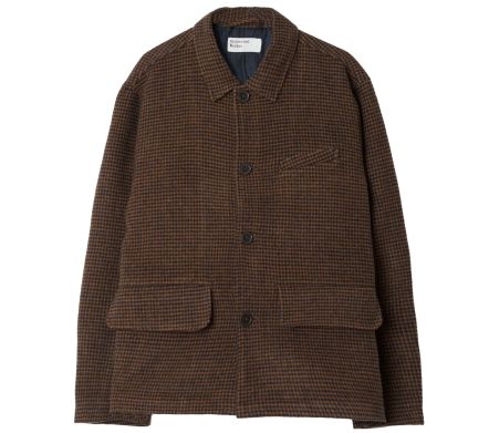 Image #0 of Franck Jacket Wool Tweed Mix Navy / Brown