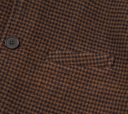 Image #2 of Franck Jacket Wool Tweed Mix Navy / Brown