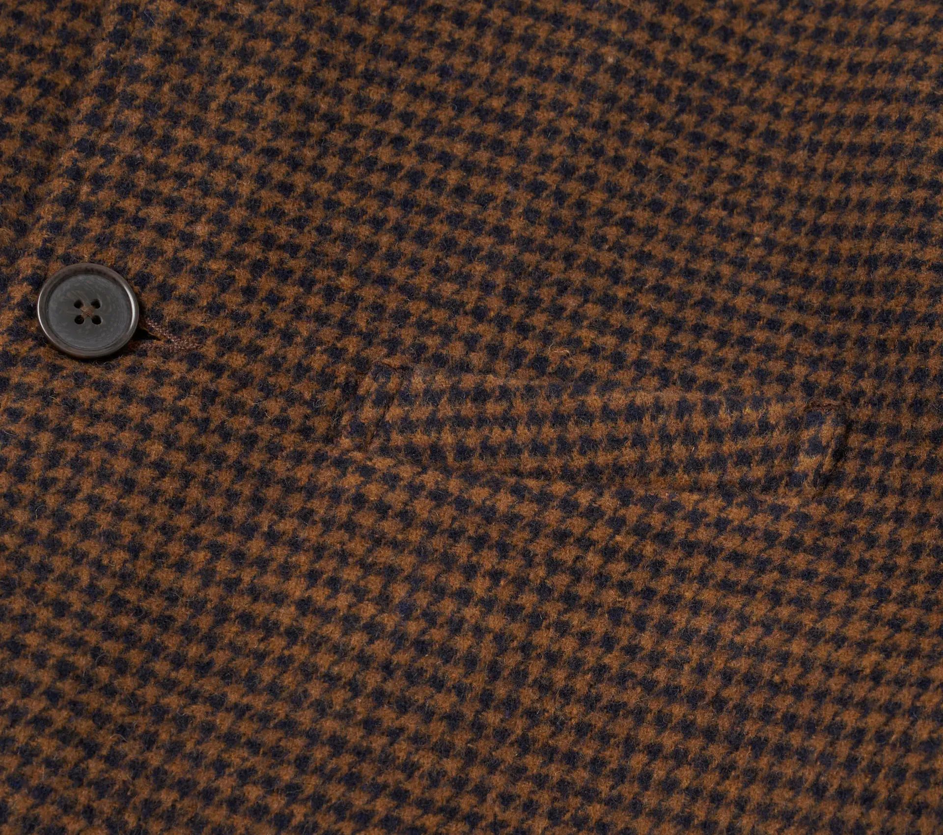 Franck Jacket Wool Tweed Mix Navy / Brown