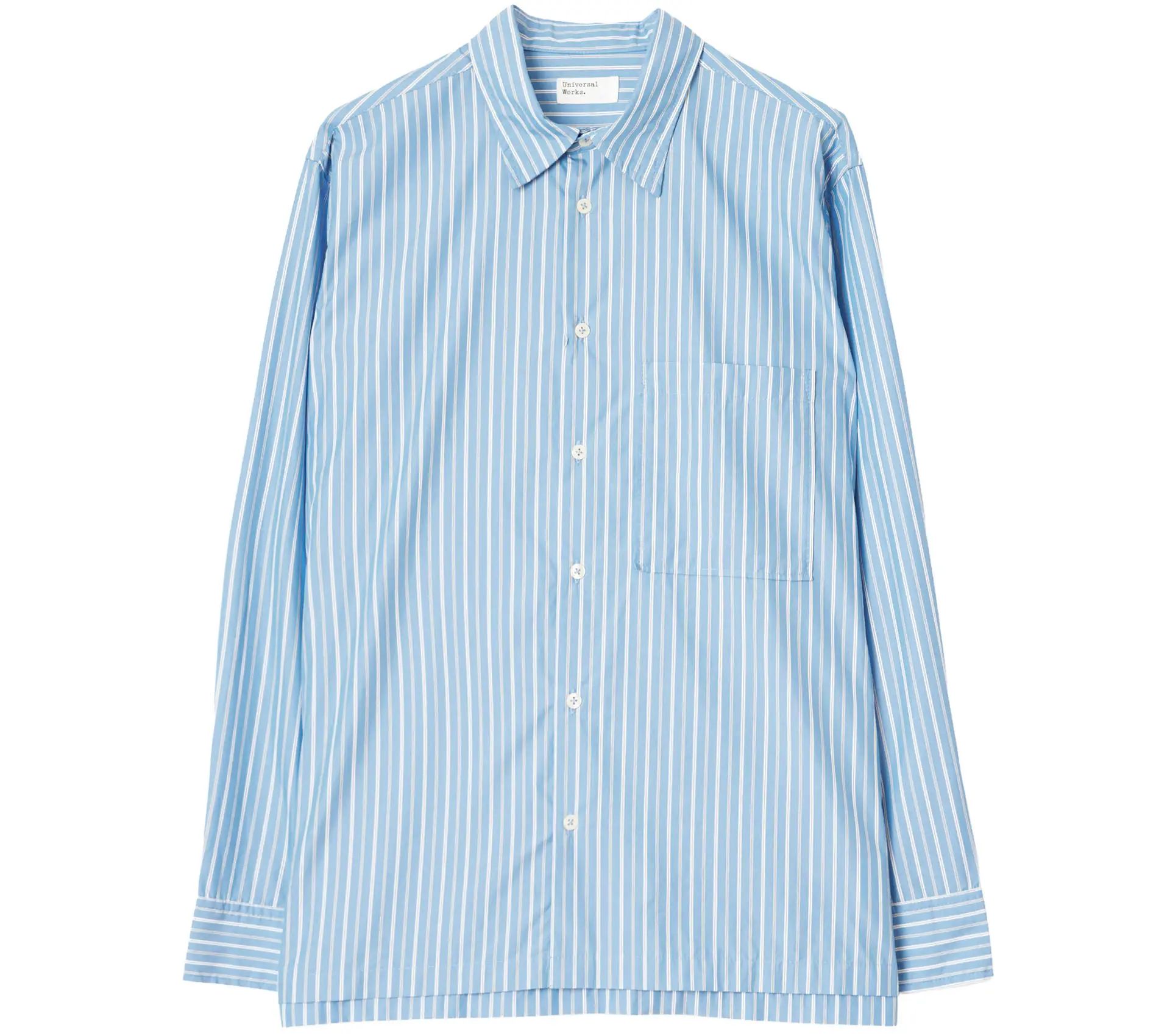 Lucky Shirt Refab Compact Cotton Blue Stripe
