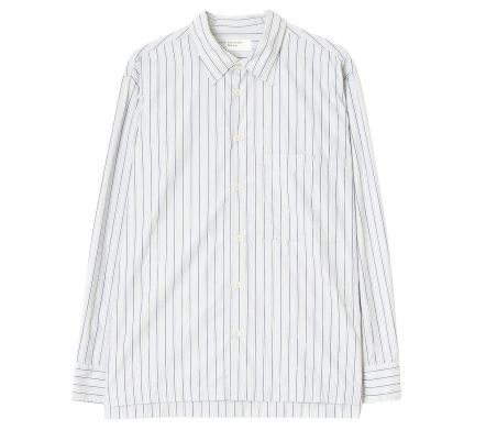 Image #0 of Lucky Shirt Refab Compact Cotton Grey Stripe