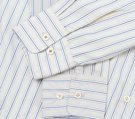 Image #2 of Lucky Shirt Refab Compact Cotton Grey Stripe