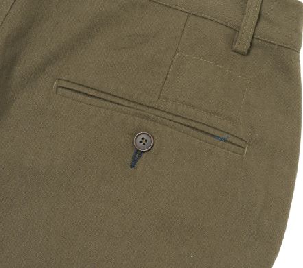 Image #2 of Military Chino Brushed Moleskin Olive