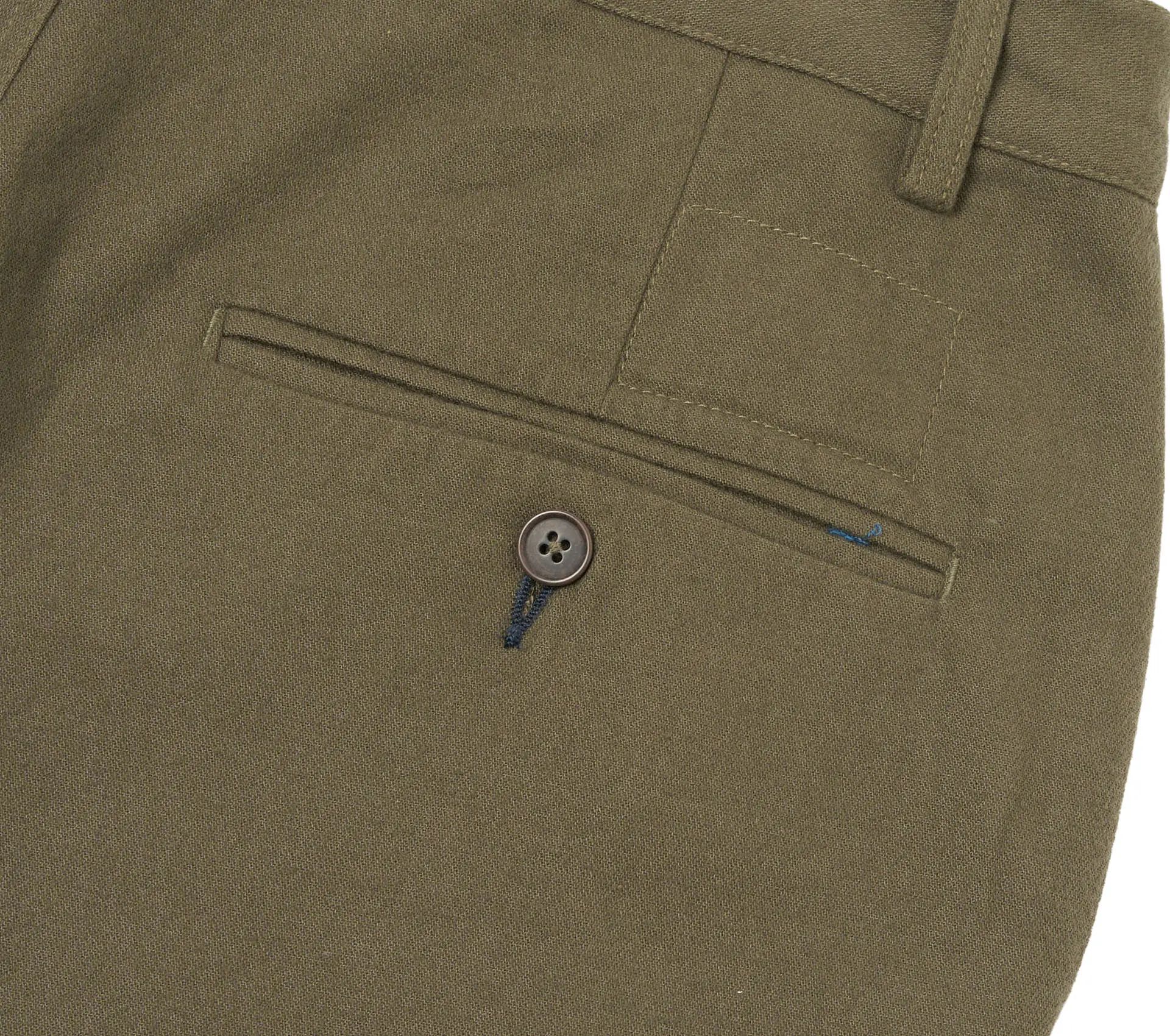 Military Chino Brushed Moleskin Olive