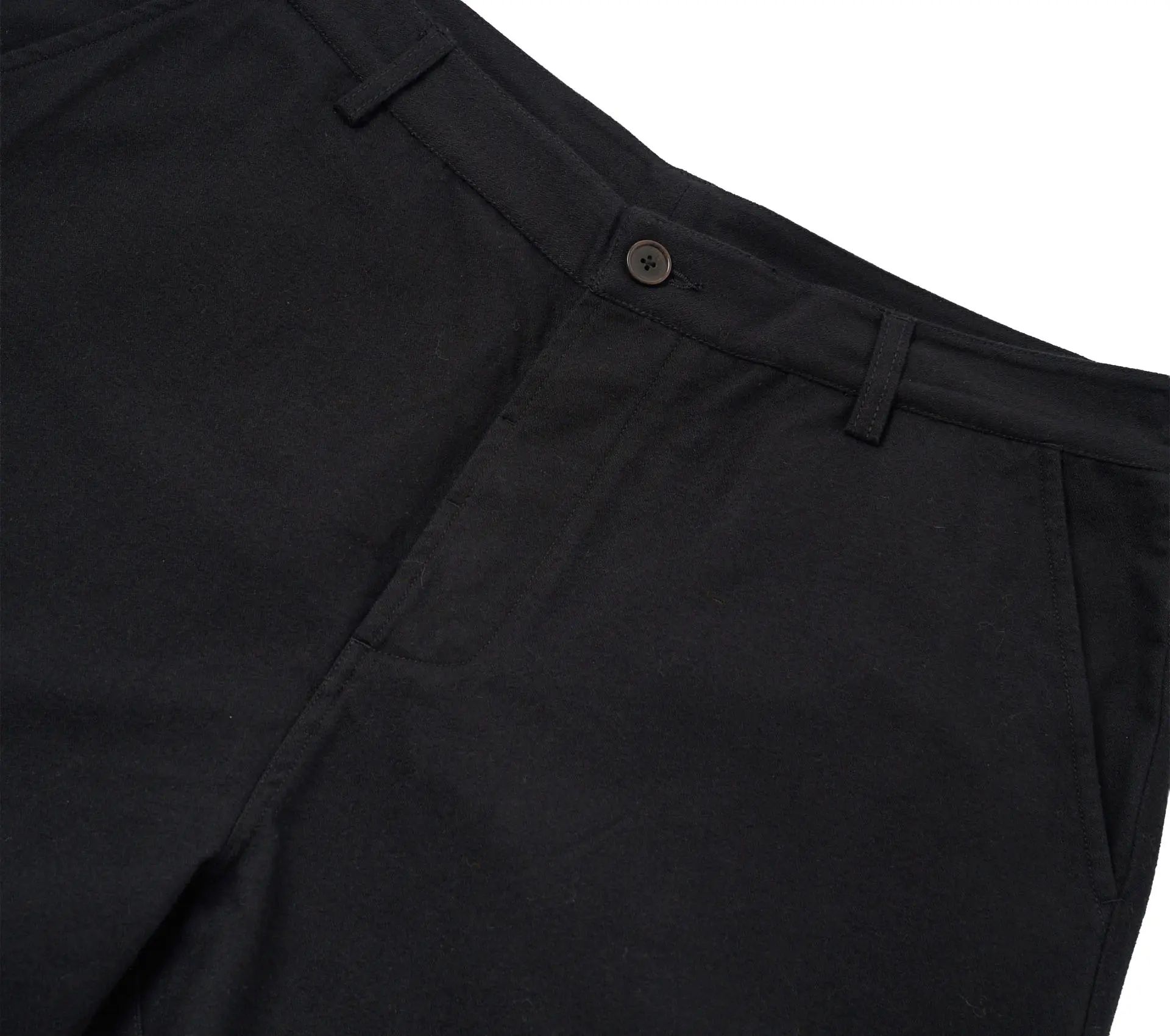 Military Chino Brushed Moleskin Black