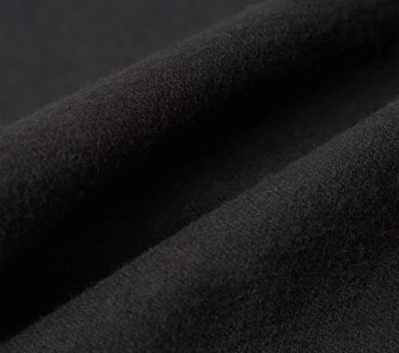 Image #3 of Pleated Track Pant Brushed Moleskin Black