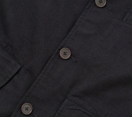 Image #2 of Franck Jacket Brushed Moleskin Black