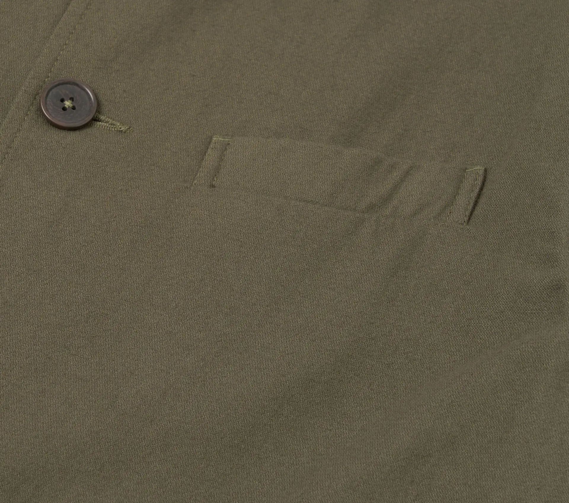 Franck Jacket Brushed Moleskin Olive