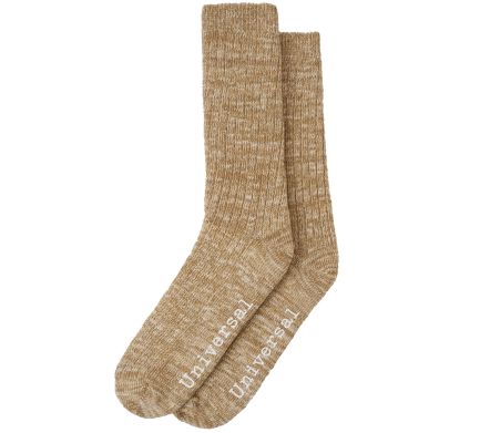 Image #1 of Slub Sock Slub Knit Dark Sand