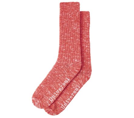 Image #1 of Slub Sock Slub Knit Red