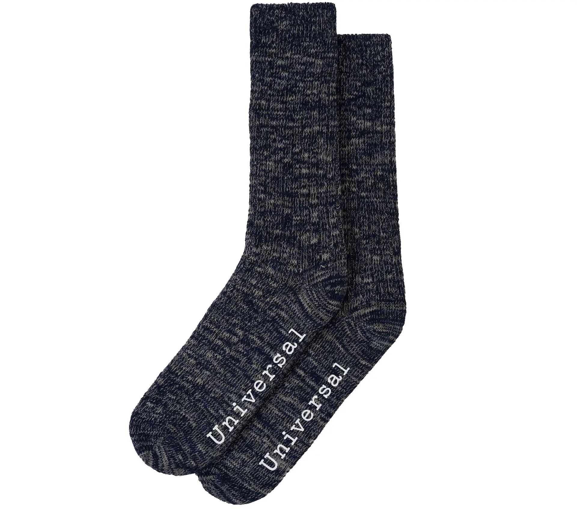 Slub Sock Slub Knit Dark Navy