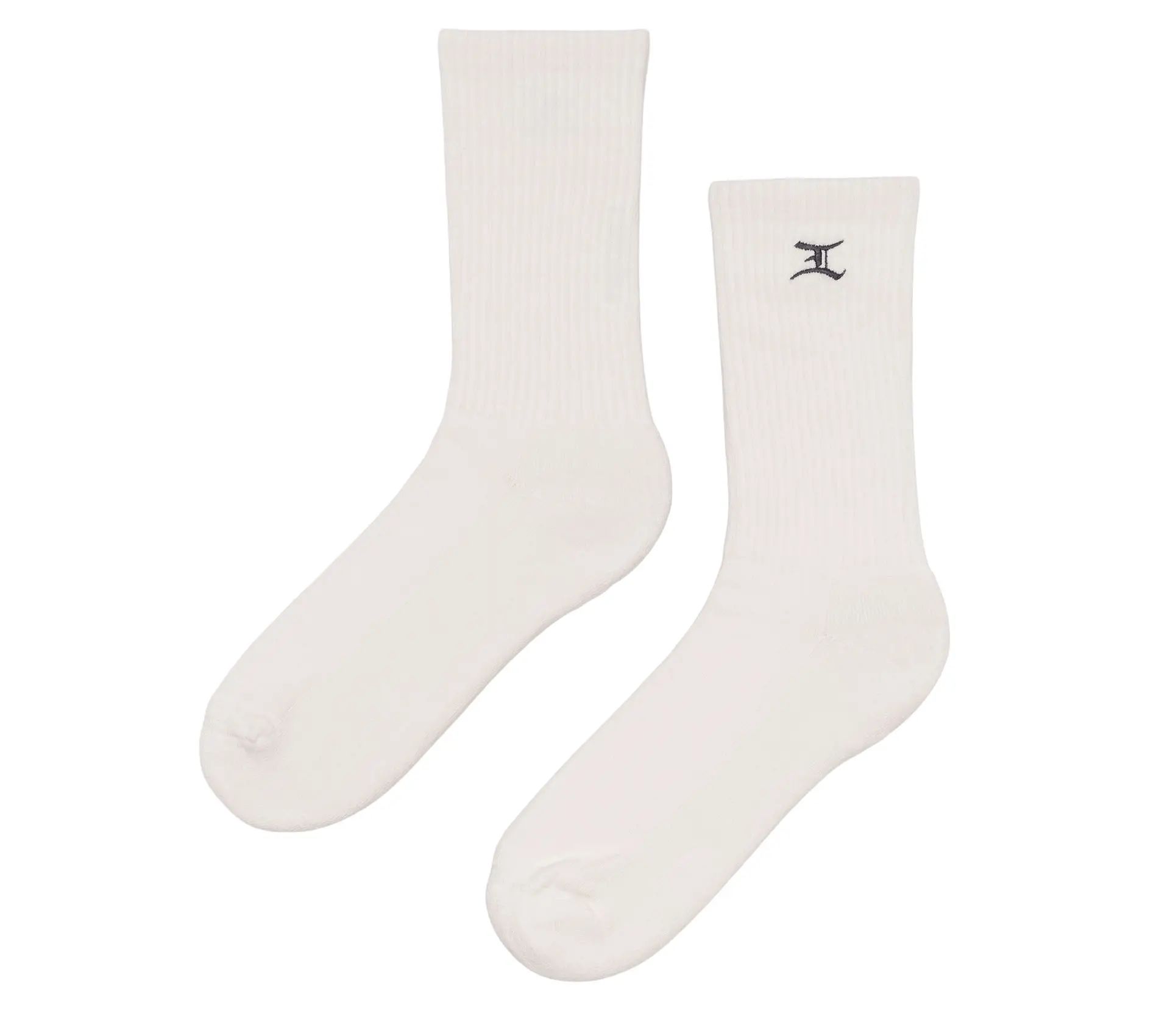 Core Socks White Garment Washed