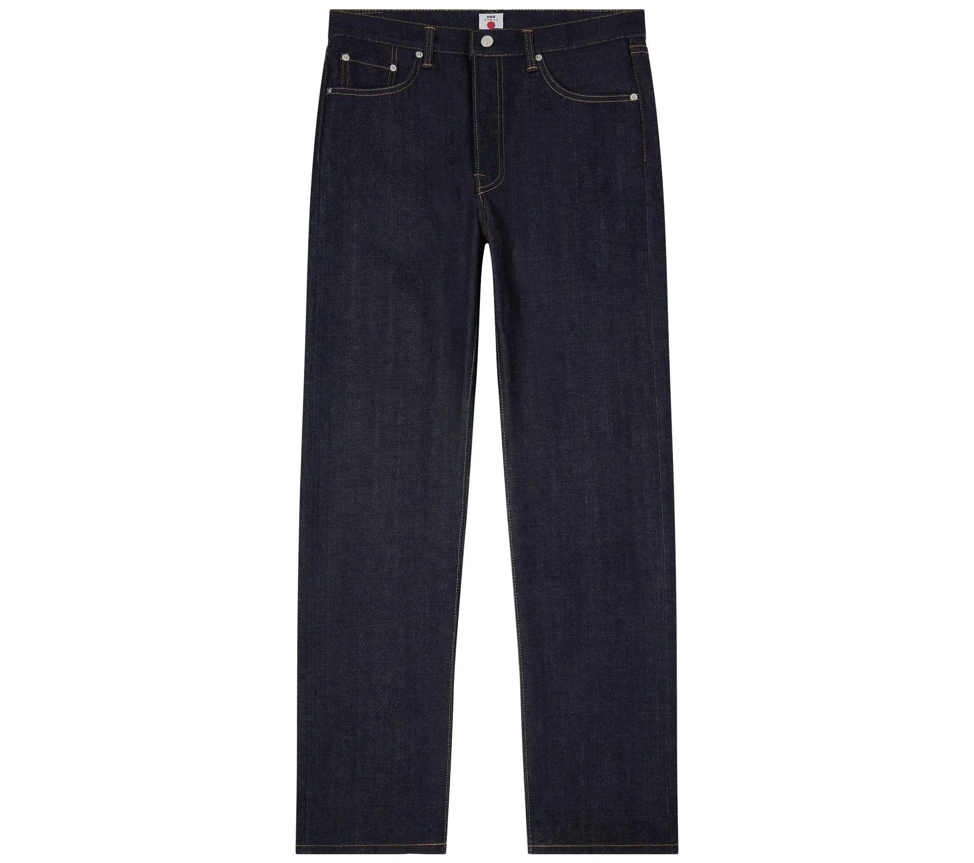 Regular Straight Jeans Blue Unwashed
