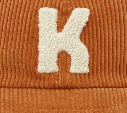 Image #1 of Corduroy Logo Cap Orange
