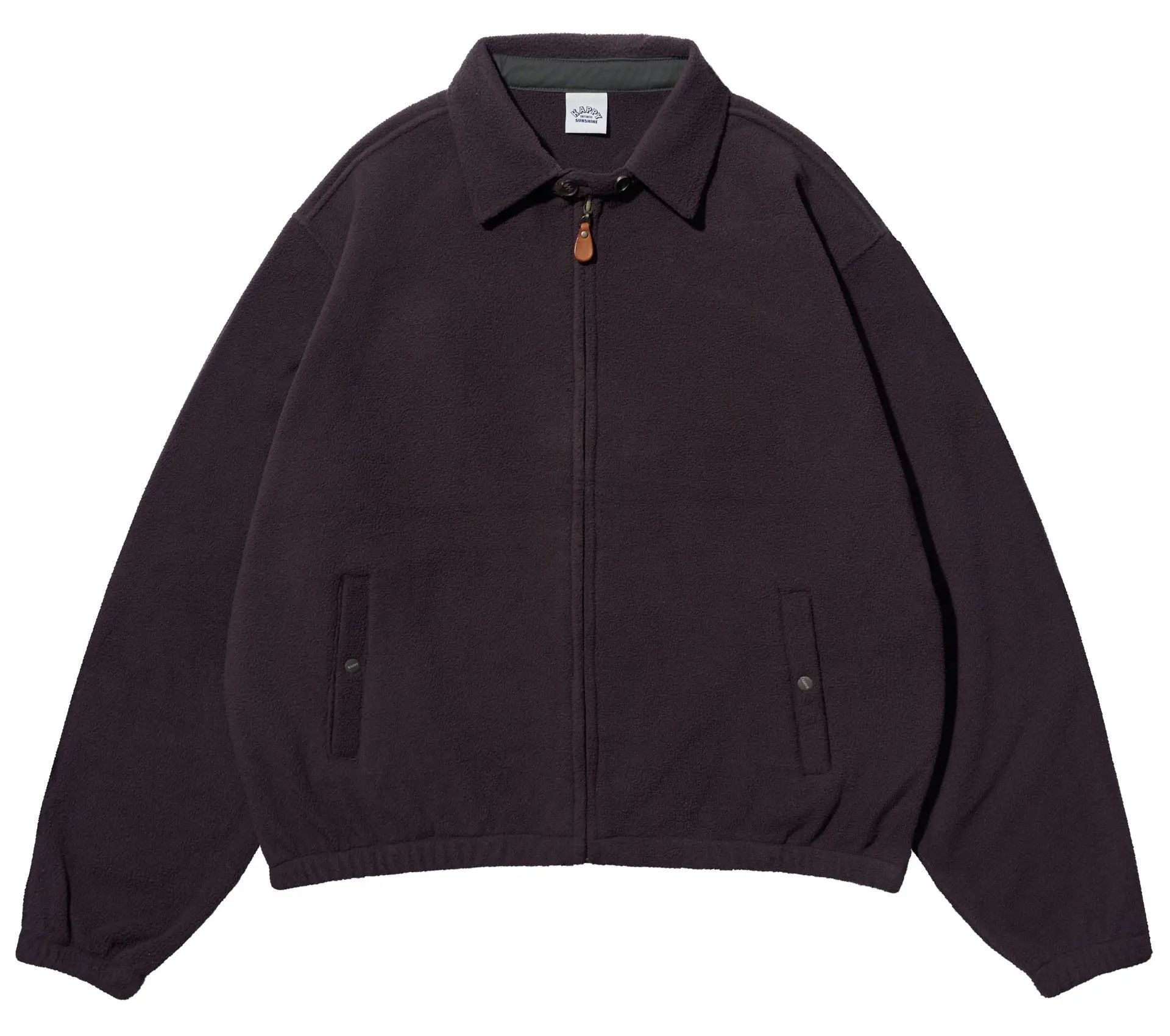 Fleece Bomber Jacket Brown