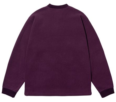 Image #1 of Fleece Waffle Button Anorak Purple