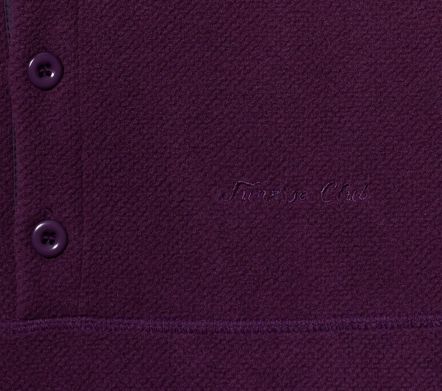 Image #5 of Fleece Waffle Button Anorak Purple