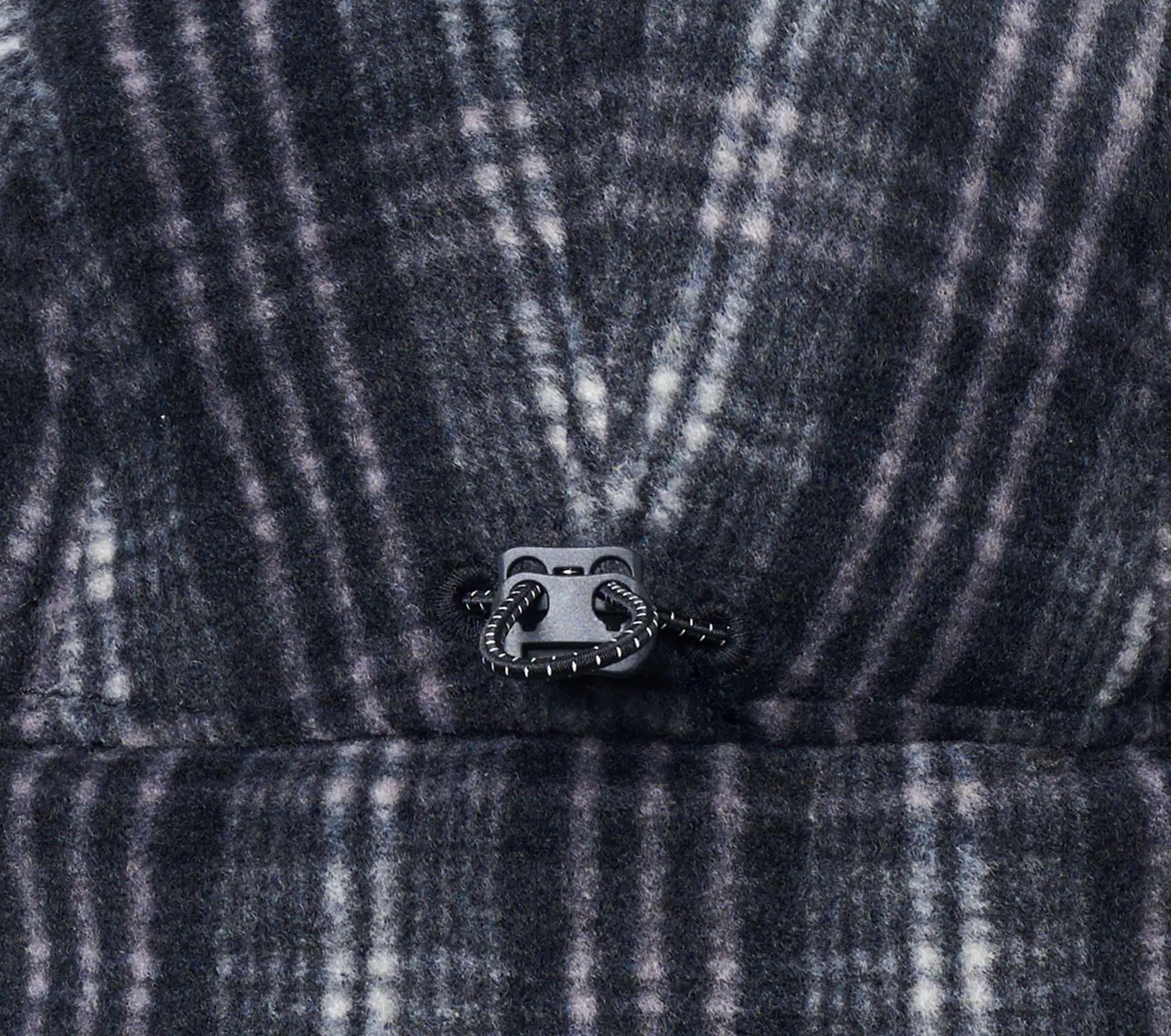 Fleece Check Trooper Hat Black