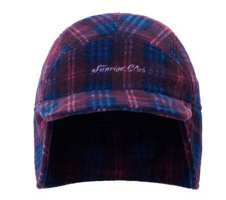 Image #1 of Fleece Check Trooper Hat Purple