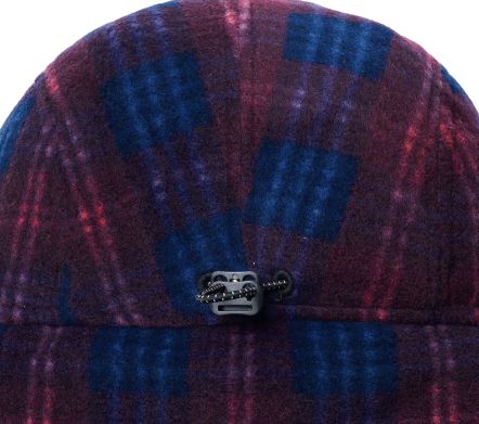 Image #3 of Fleece Check Trooper Hat Purple