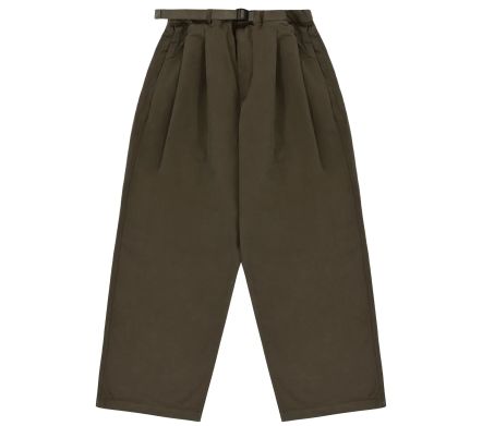Two Tuck Wide Pants Brown