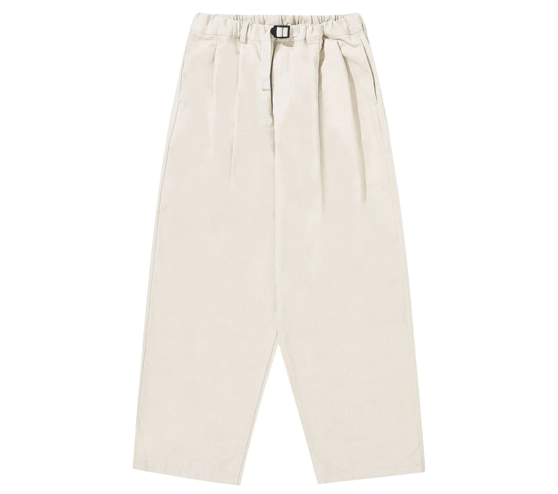 Two Tuck Wide Denim Pants Ecru