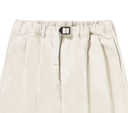 Image #1 of Two Tuck Wide Denim Pants Ecru