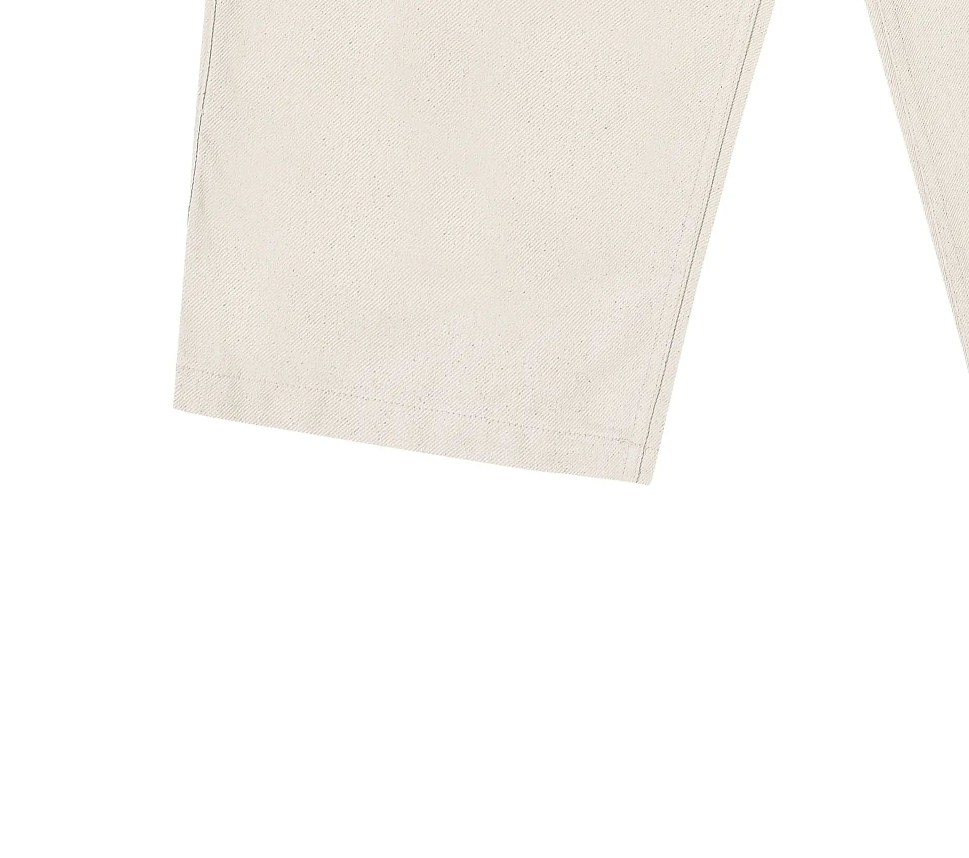Two Tuck Wide Denim Pants Ecru