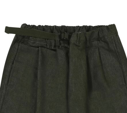 Image #1 of Two Tuck Wide Denim Pants Khaki