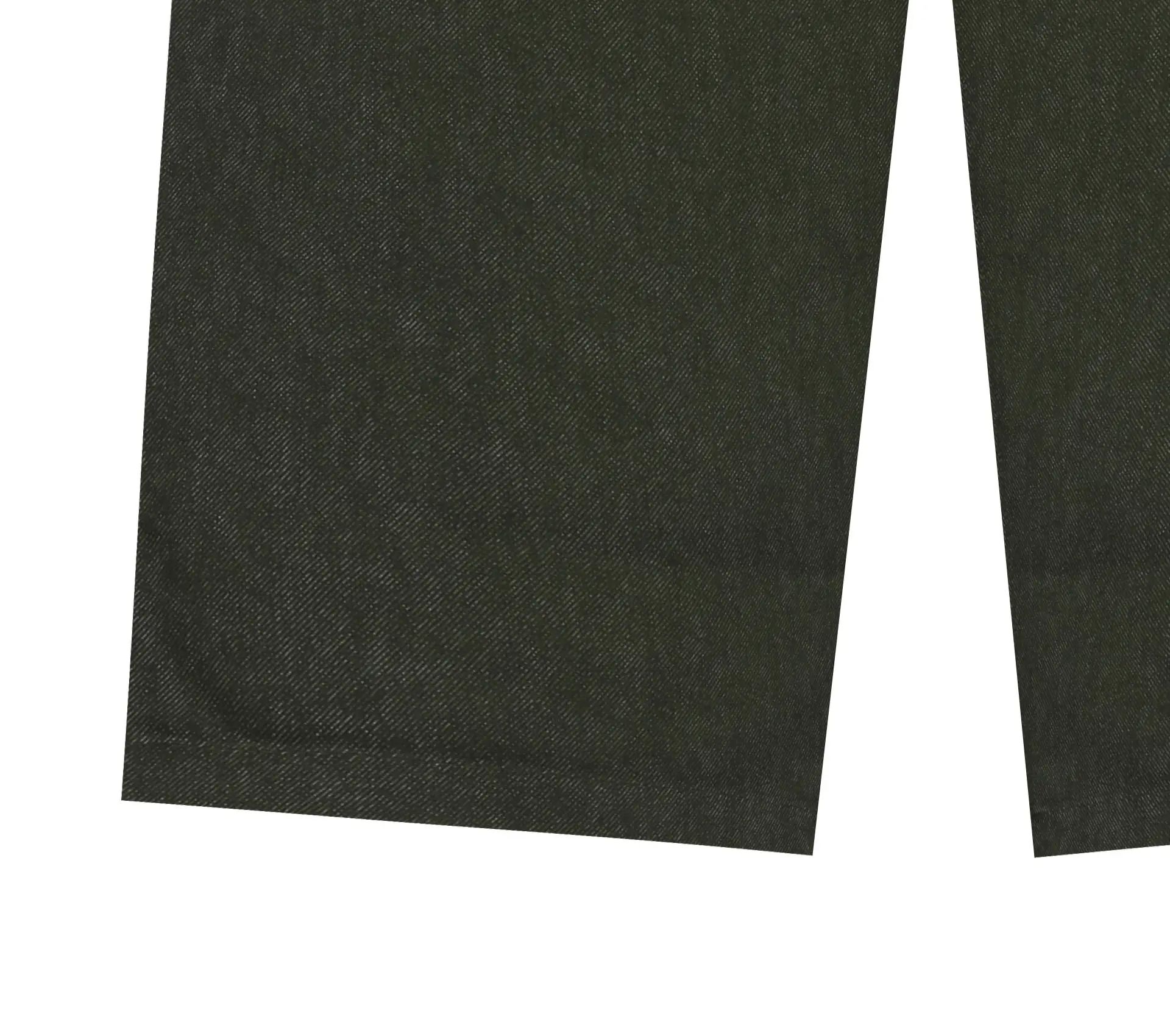 Two Tuck Wide Denim Pants Khaki