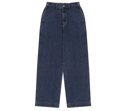Washed Loose Denim Mid Blue