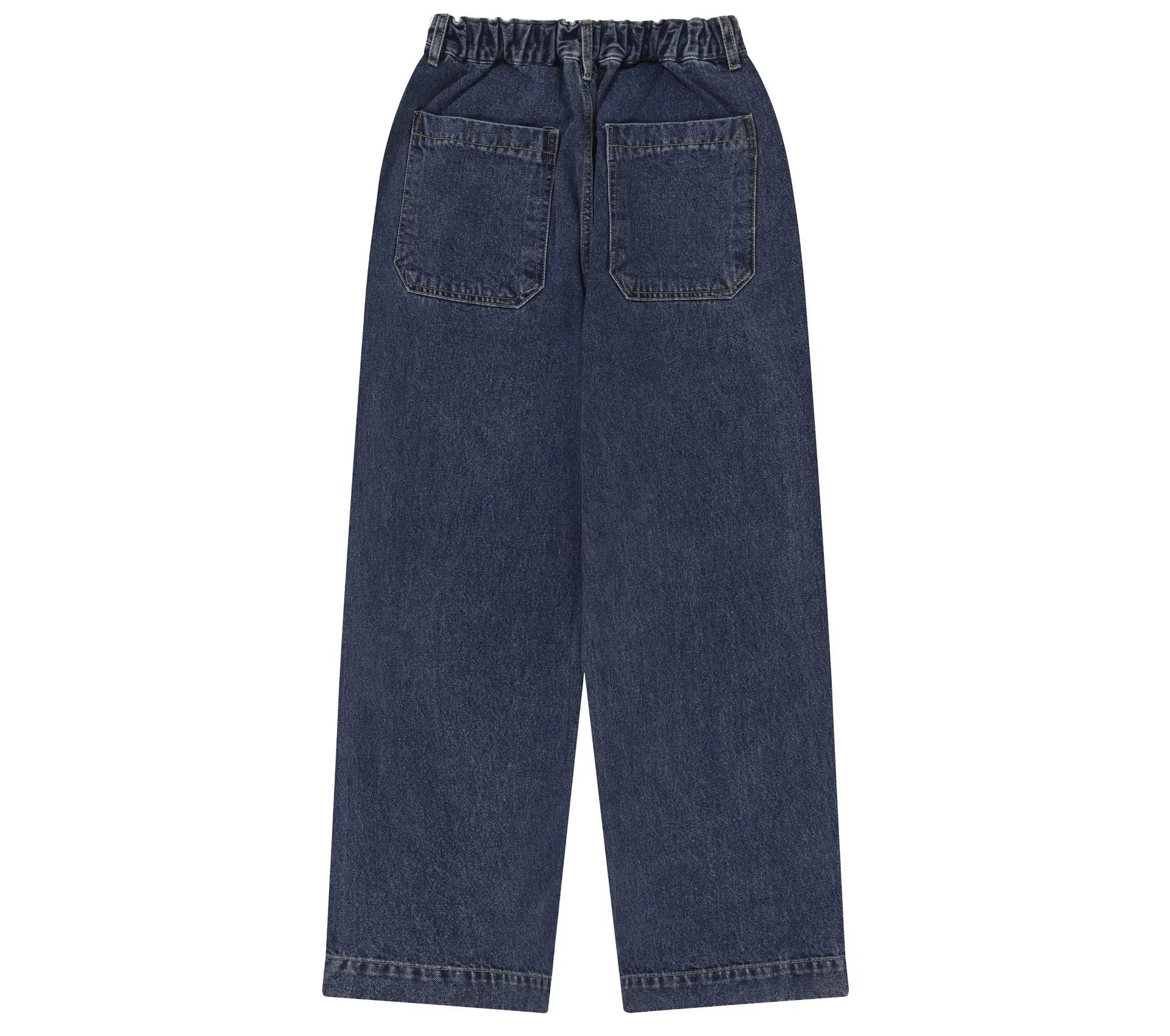 Washed Loose Denim Mid Blue