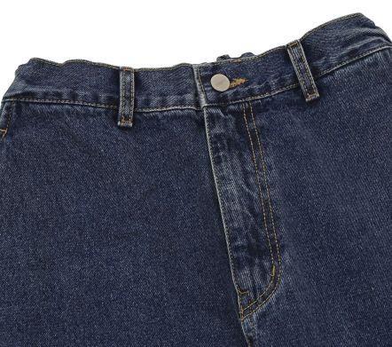 Image #3 of Washed Loose Denim Mid Blue