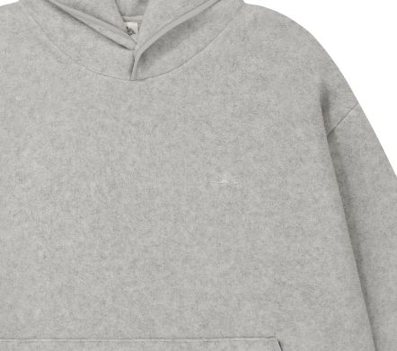 Image #3 of Sunrise Fleece Button Hoodie Melange White