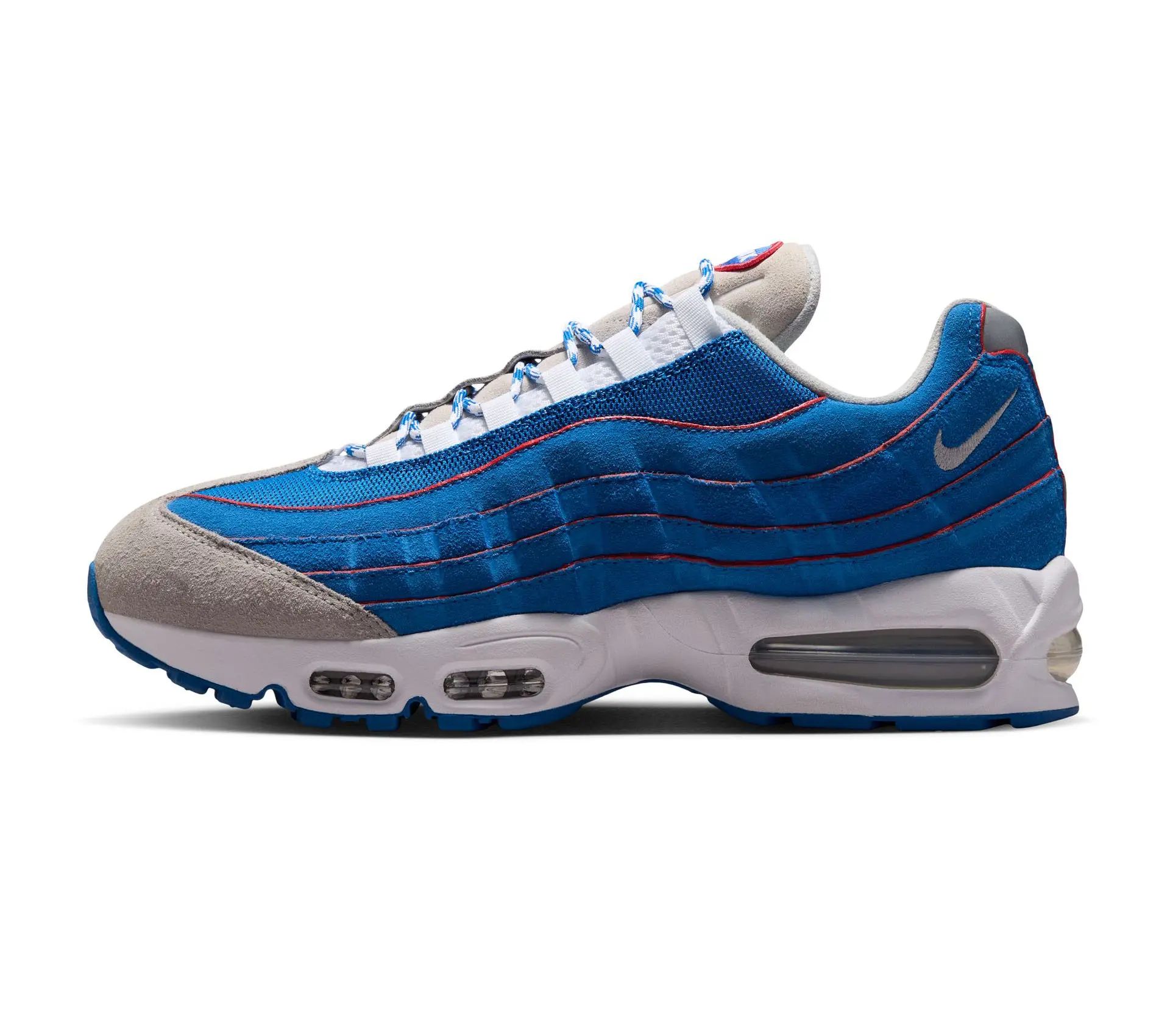 Air Max 95 Big Bubble Blue Sapphire / Action Red