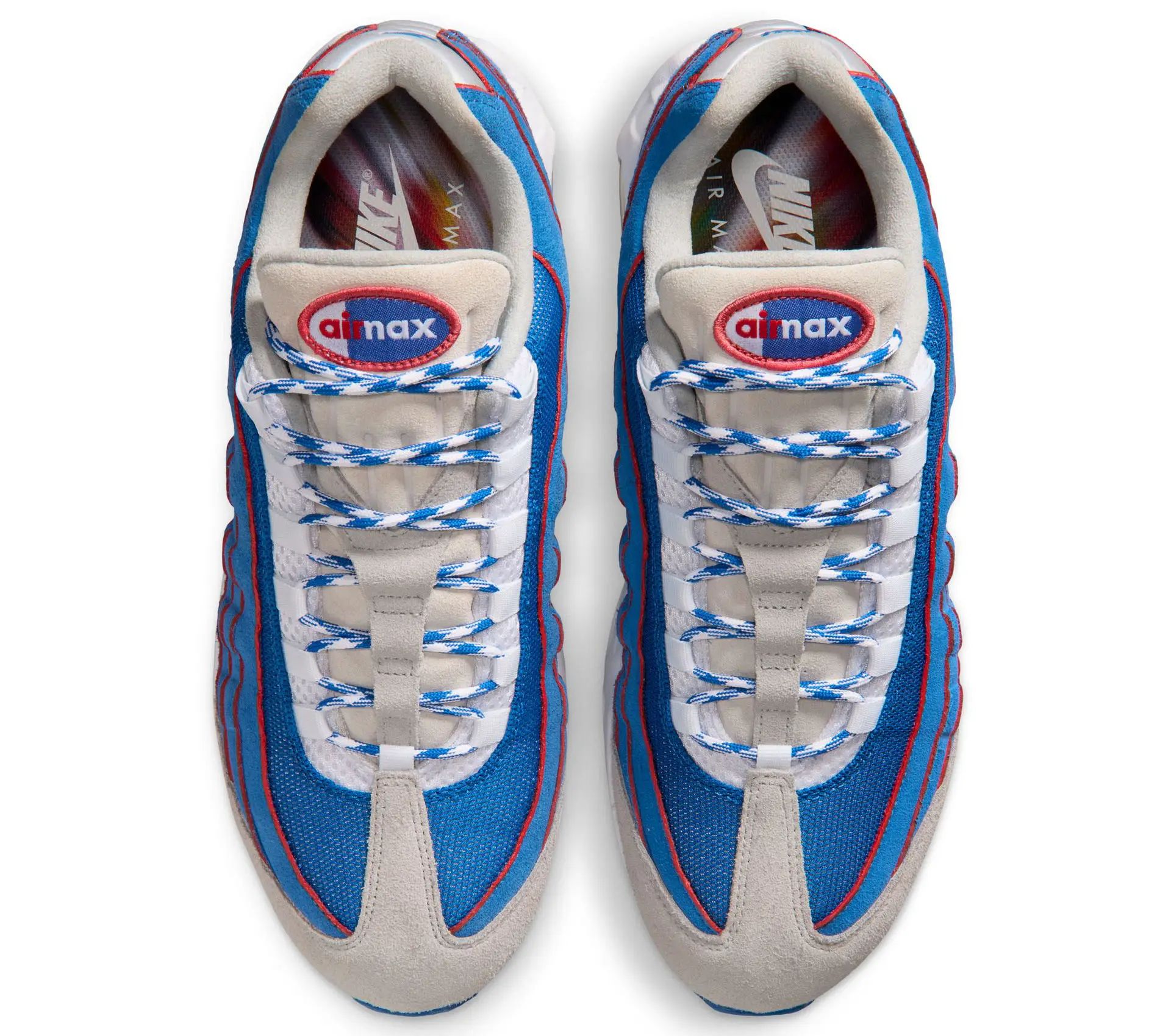 Air Max 95 Big Bubble Blue Sapphire / Action Red