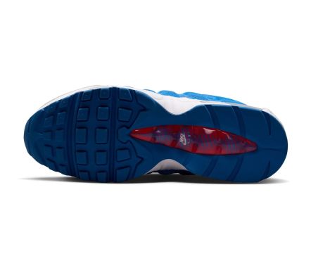 Image #5 of Air Max 95 Big Bubble Blue Sapphire / Action Red