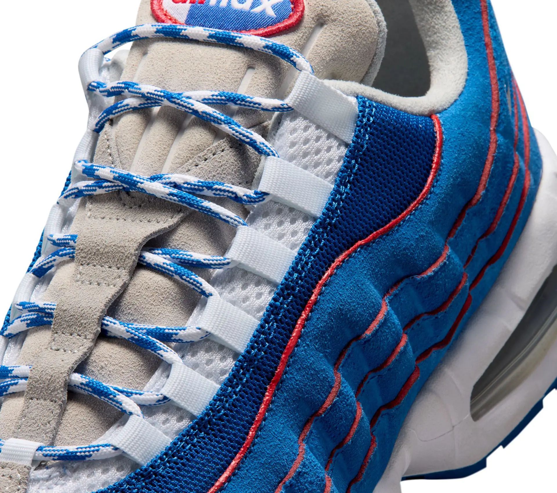 Air Max 95 Big Bubble Blue Sapphire / Action Red