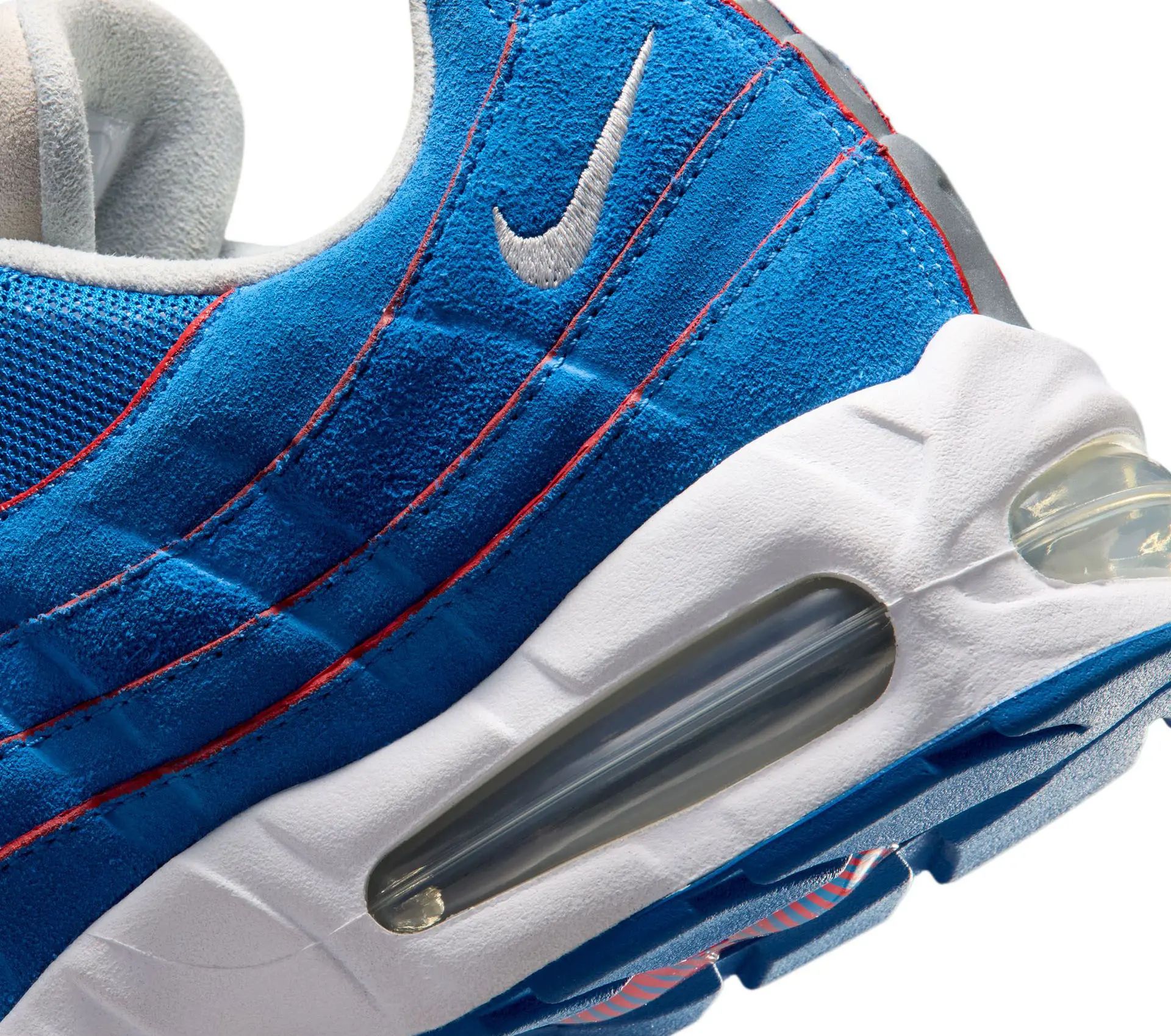 Air Max 95 Big Bubble Blue Sapphire / Action Red