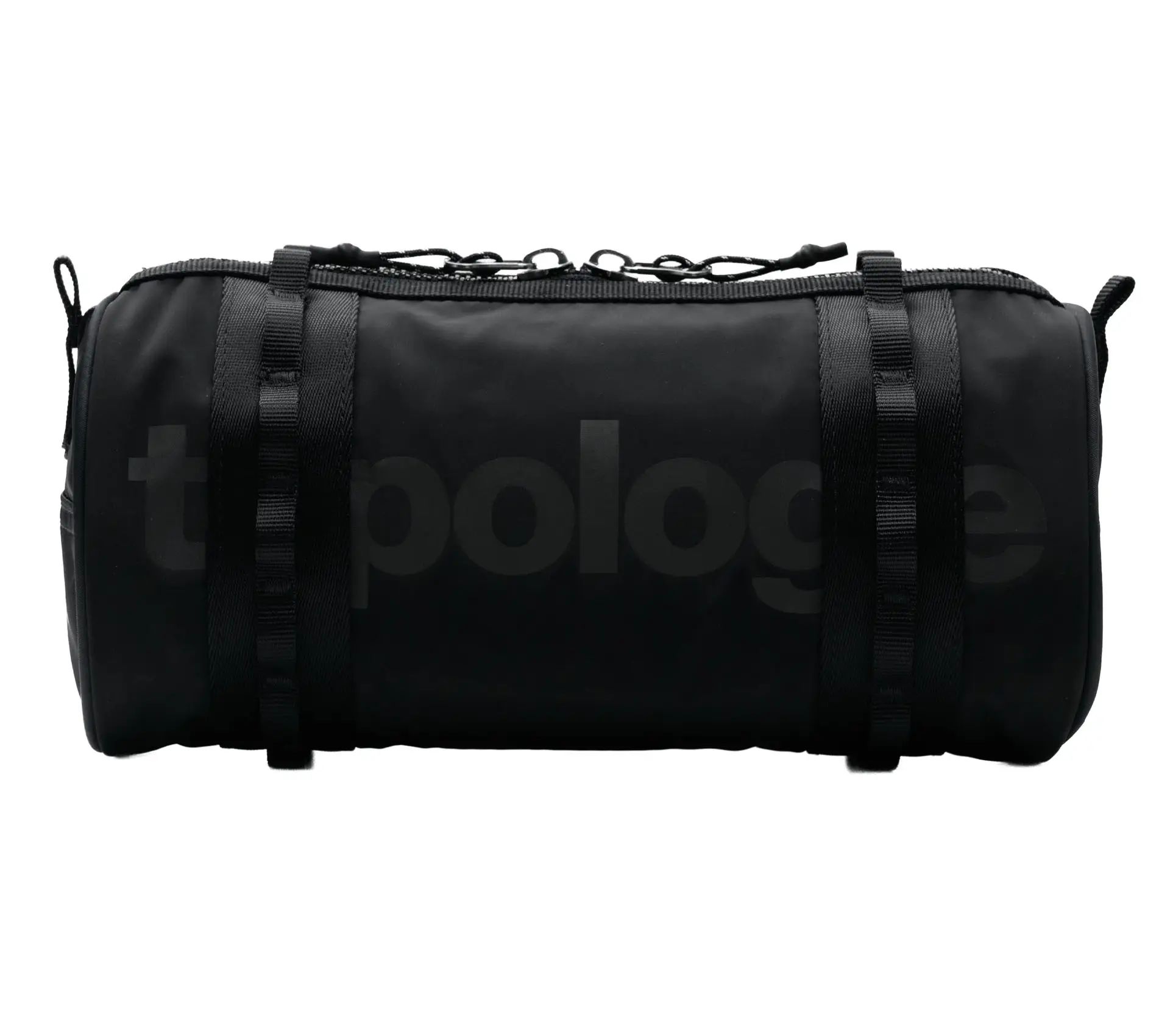 Barrel Bag Small Black Tech Sateen